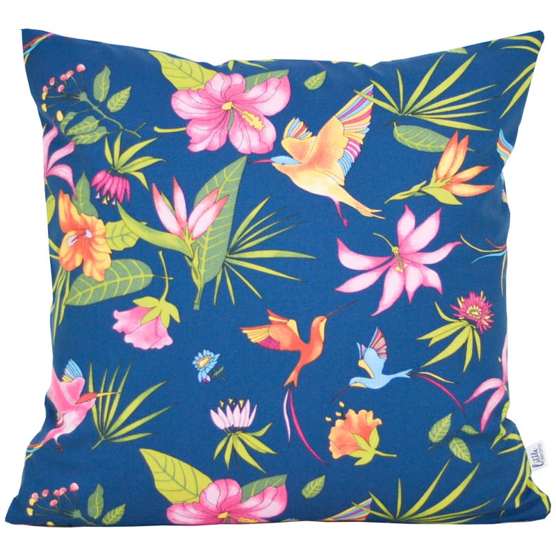 Poszewka dekoracyjna - Kolibry_Granat