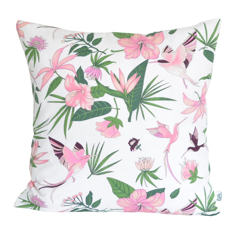 Poszewka dekoracyjna - Różowe Kolibry