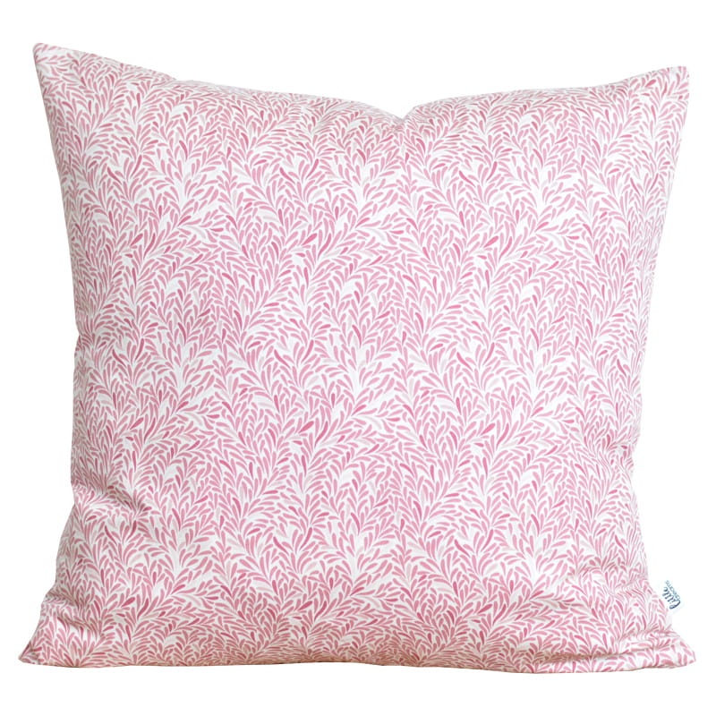Poszewka bawełniana - Różowe listki
