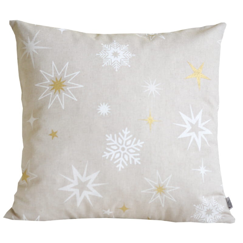 Poszewka świąteczna - Złota Śnieżynka