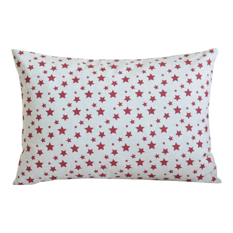 Poszewka świąteczna - Czerwone gwiazdki _35x50 
