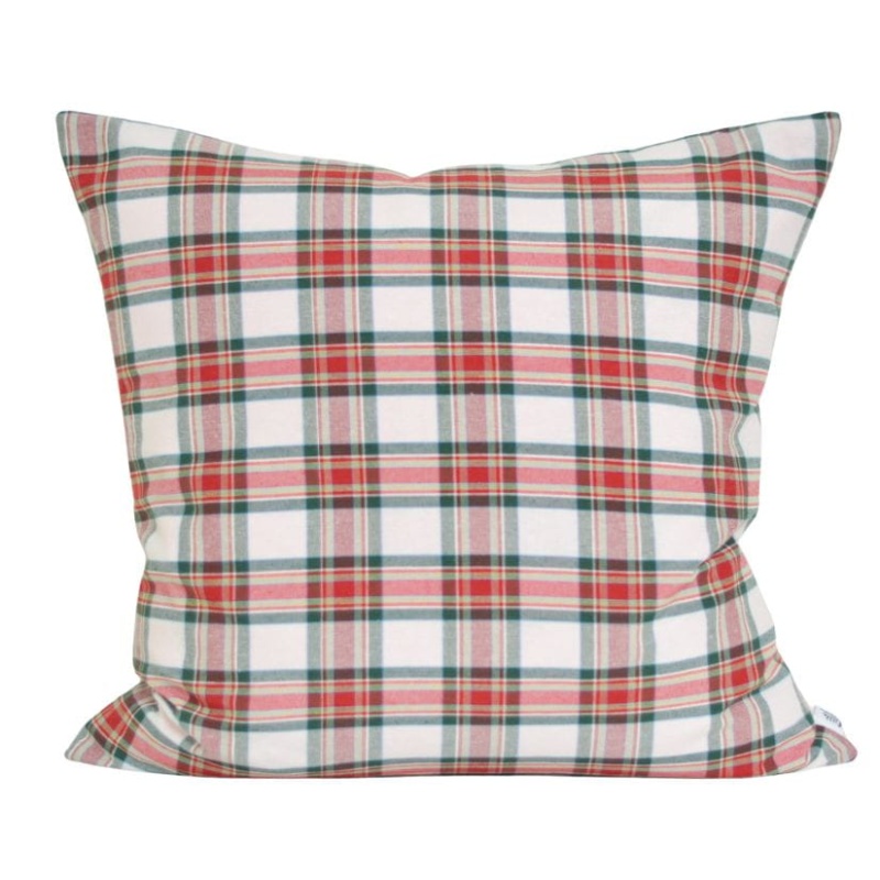 Poszewka świąteczna w czerwoną kratę