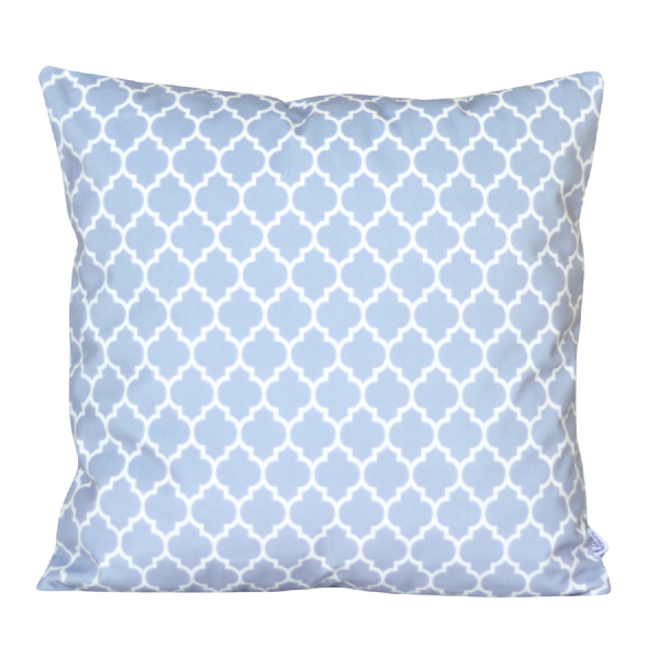 Poszewka - drobna marokańska koniczyna - szarość