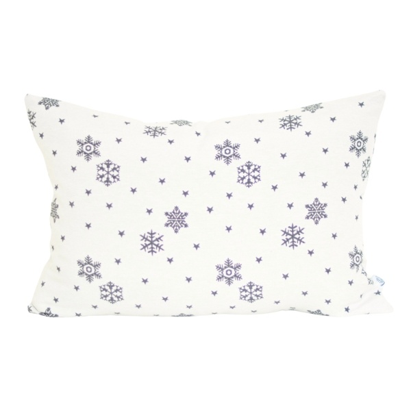 Poszewka świąteczna - Małe Czerwone Śnieżynki  35x50