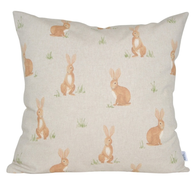 Poszewka  w króliczki – bawełniana poduszka wielkanocna