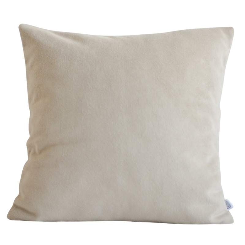 Poszewka dekoracyjna welurowa LORA - beżowa